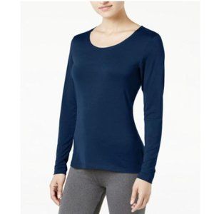 32 Degrees Cozy Heat Long-Sleeve Top Blue S NWT!